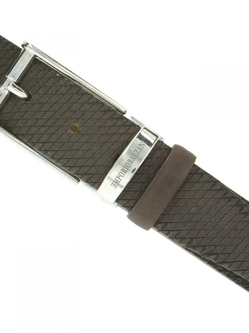 Ceinture en cuir SNAKY Marron - Kiabi