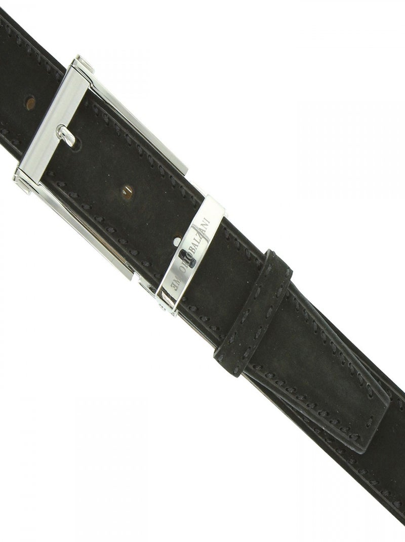 Ceinture en cuir SUEDE Noir - Kiabi