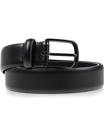 Ceinture en cuir unie et réversible homme isotoner