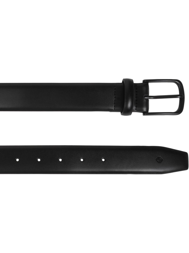 Ceinture en cuir unie et réversible homme isotoner Noir - Kiabi