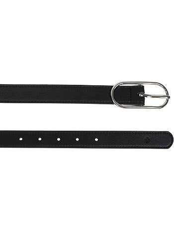 Ceinture en matière synthétique avec boucle ovale femme isotoner