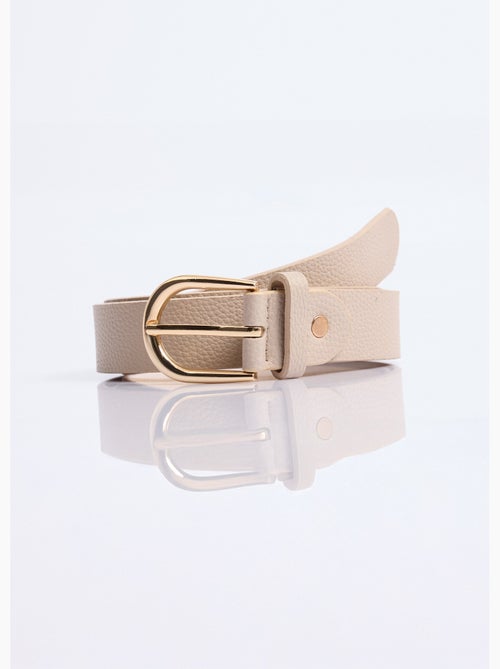 Ceinture en simili cuir aspect grainé - AFIBEL - Kiabi