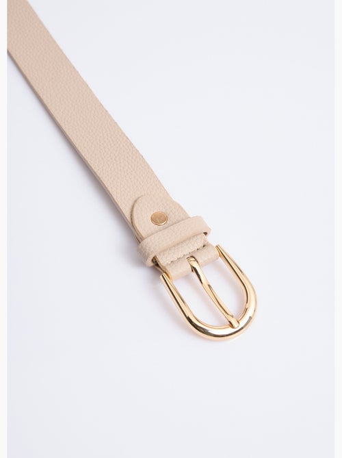 Ceinture en simili cuir aspect grainé - AFIBEL - Kiabi