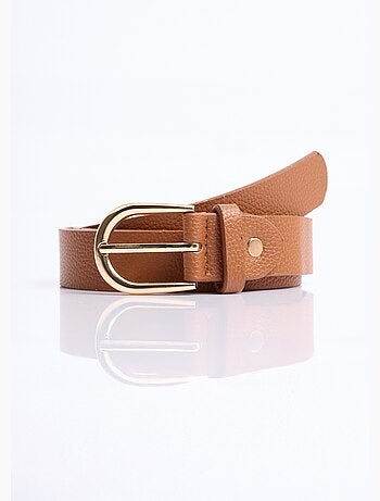 Ceinture en simili cuir aspect grainé - AFIBEL