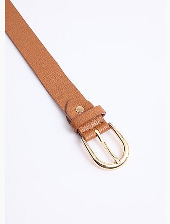 Ceinture en simili cuir aspect grainé - AFIBEL