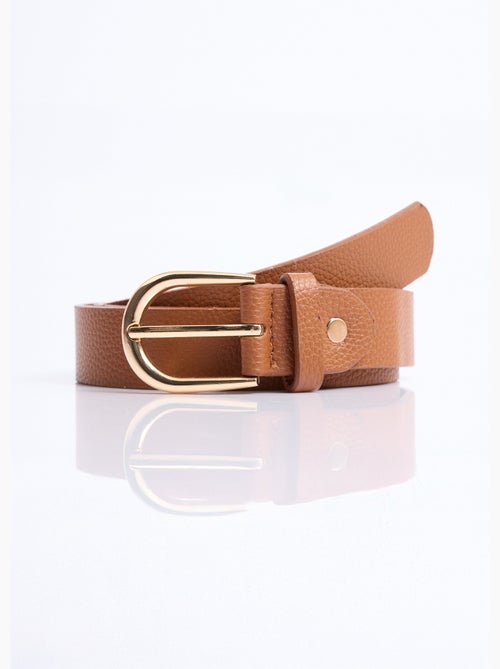 Ceinture en simili cuir aspect grainé - AFIBEL - Kiabi
