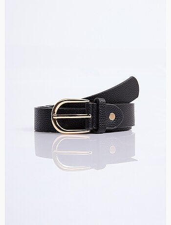 Ceinture en simili cuir aspect grainé - AFIBEL
