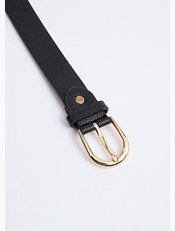 Ceinture en simili cuir aspect grainé - AFIBEL