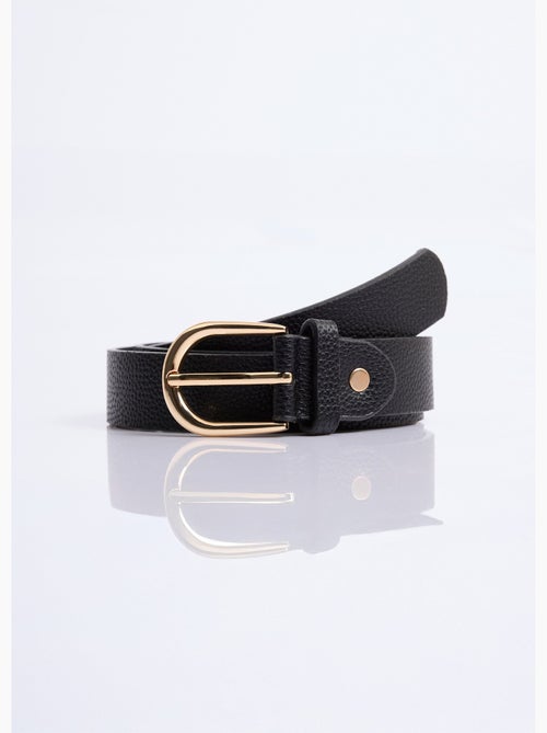 Ceinture en simili cuir aspect grainé - AFIBEL - Kiabi