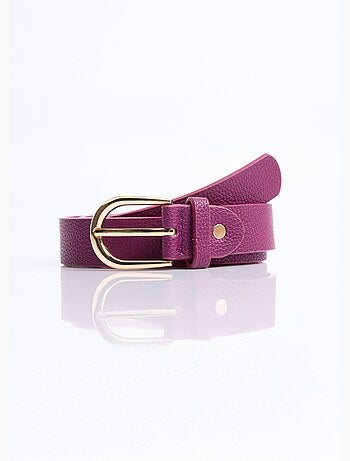 Ceinture en simili cuir aspect grainé - AFIBEL