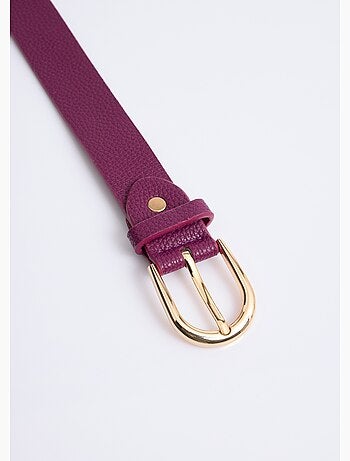 Ceinture en simili cuir aspect grainé - AFIBEL