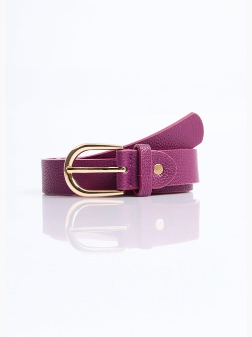 Ceinture en simili cuir aspect grainé - AFIBEL - Kiabi
