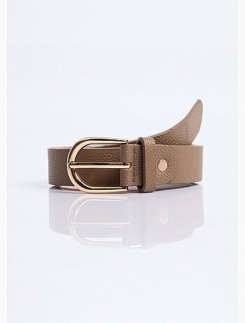 Ceinture en simili cuir aspect grainé - AFIBEL