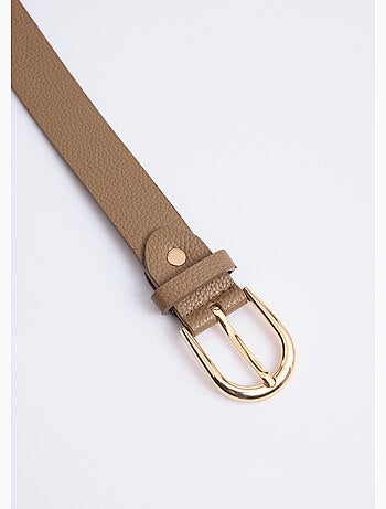Ceinture en simili cuir aspect grainé - AFIBEL