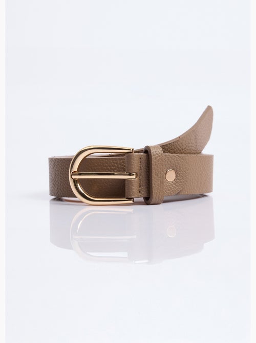 Ceinture en simili cuir aspect grainé - AFIBEL - Kiabi