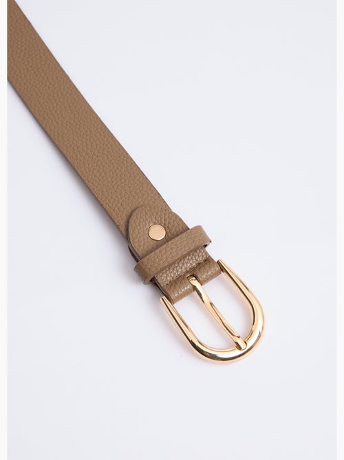 Ceinture en simili cuir aspect grainé - AFIBEL - Kiabi