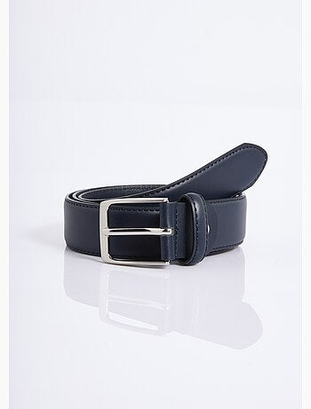 Ceinture en simili cuir, boucle métal - AFIBEL
