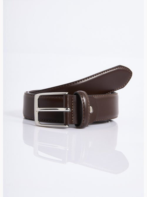 Ceinture en simili cuir, boucle métal - AFIBEL - Kiabi