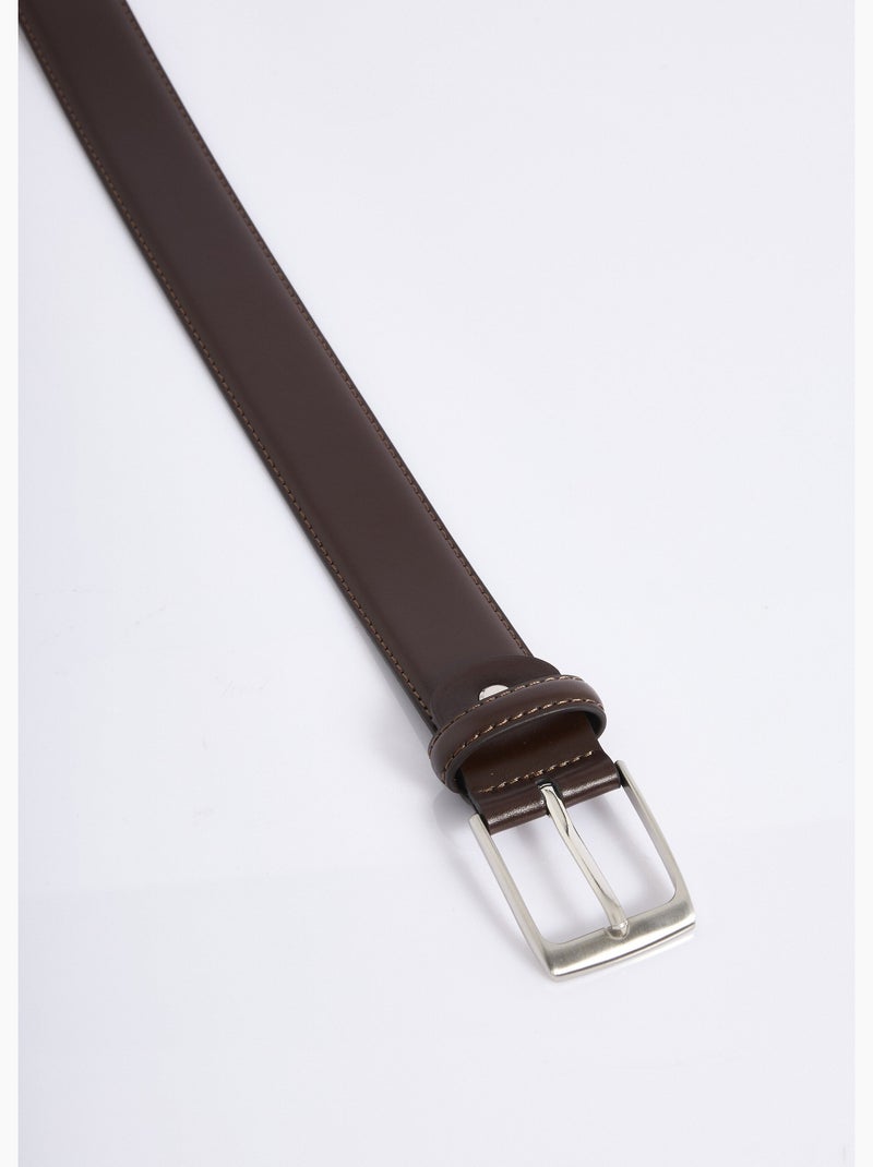 Ceinture en simili cuir, boucle métal - AFIBEL Marron - Kiabi