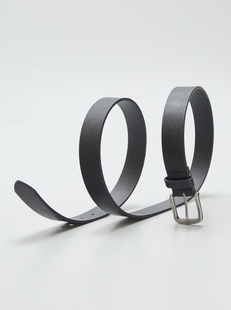 Ceinture en simili Noir - Kiabi