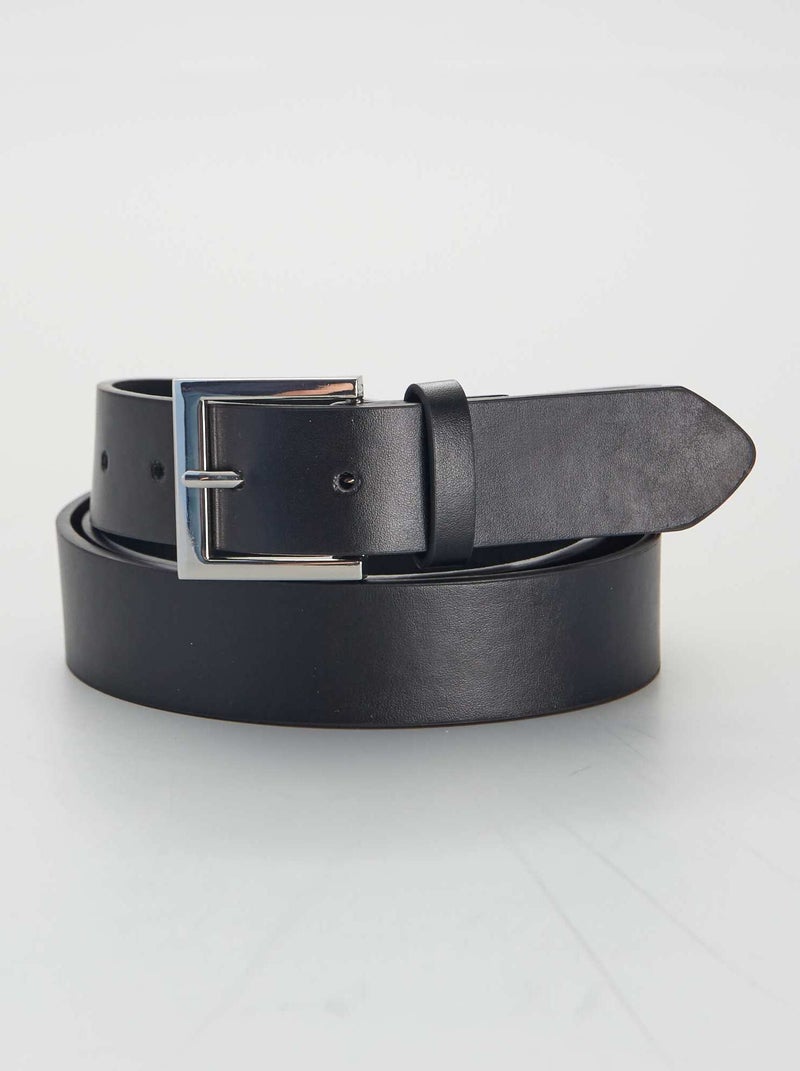 Ceinture en simili noir - Kiabi