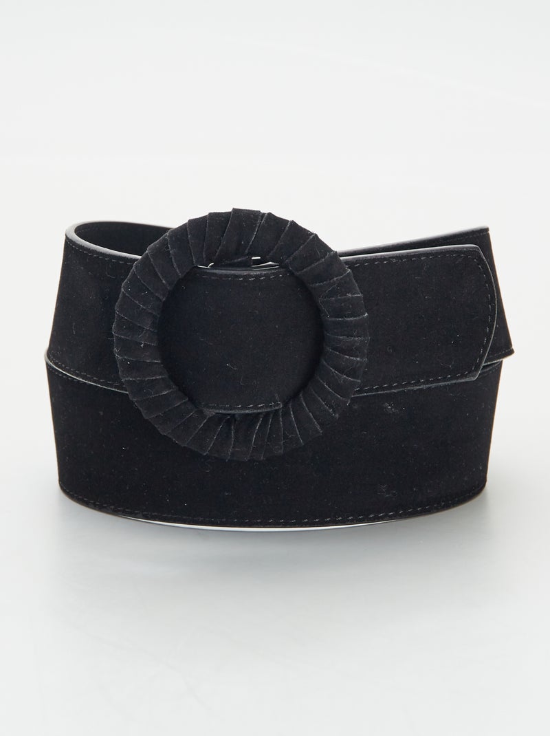 Ceinture en suédine Noir - Kiabi