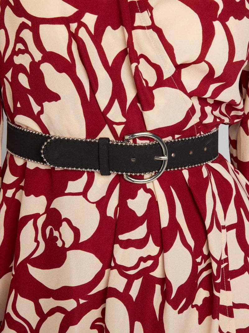 Ceinture en suédine noir - Kiabi