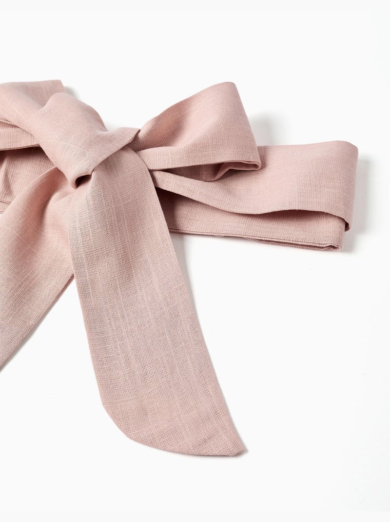 Ceinture en tissu Rose poudré - Kiabi
