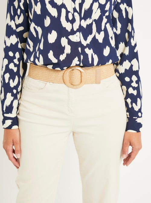 Ceinture extensible avec boucle ronde - Kiabi