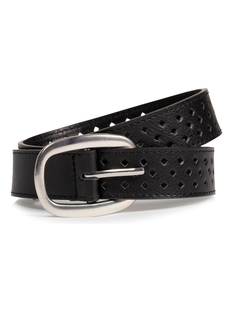 Ceinture femme ajourée noir Isotoner Noir - Kiabi