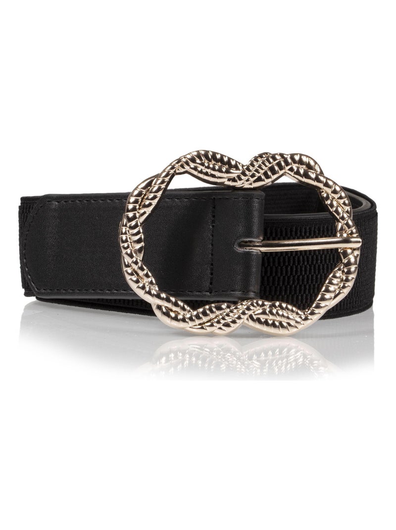 Ceinture femme elastique noir Isotoner Noir - Kiabi