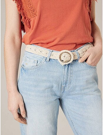 Ceinture femme en 100% coton crochet 'deeluxe'