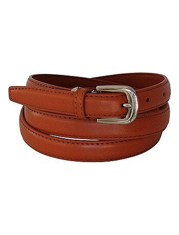 Ceinture femme fine 2 cm en croûte de cuir