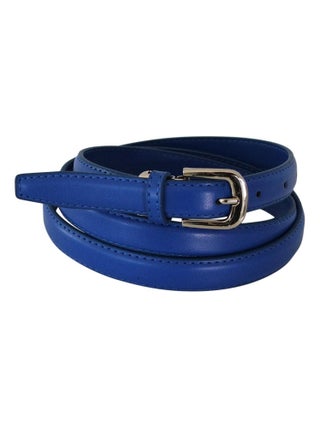 Ceinture femme fine 2 cm en croûte de cuir de vachette ajustable 120 cm