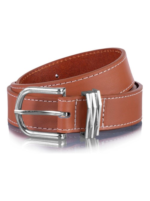 Ceinture femme lisse bijoux camel Isotoner - Kiabi
