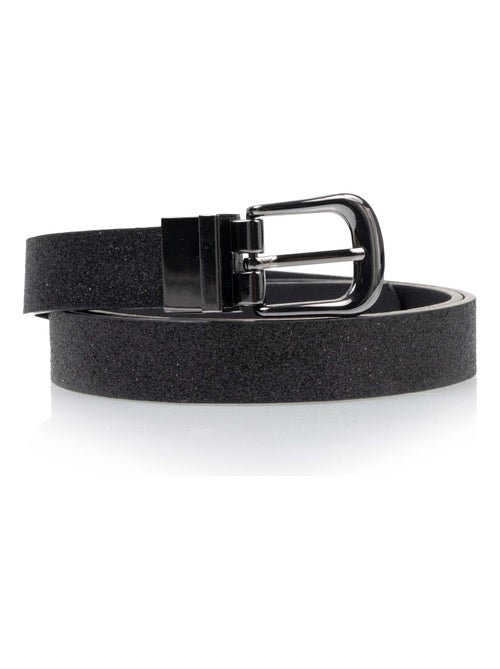 Ceinture femme réversible paillettes Isotoner - Kiabi