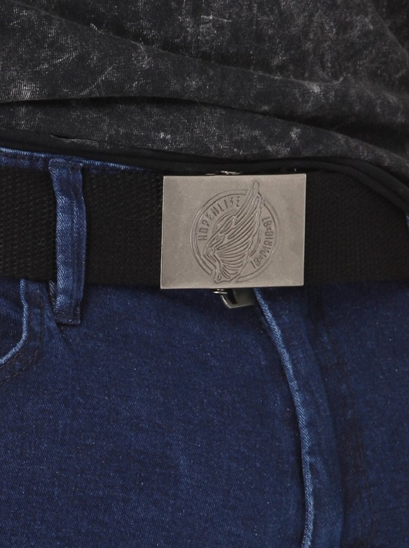 Ceinture fermeture à sangle Noir - Kiabi