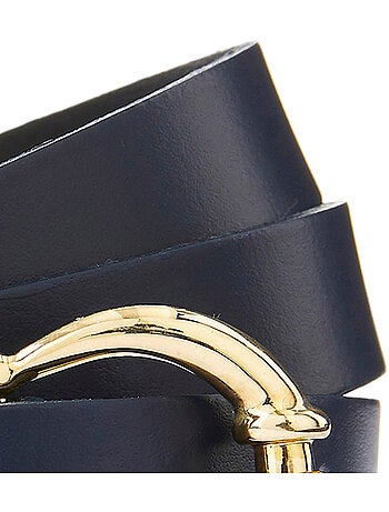 Ceinture fine croûte de cuir - Damart