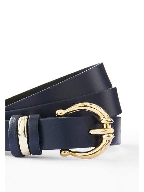 Ceinture fine croûte de cuir - Damart - Kiabi