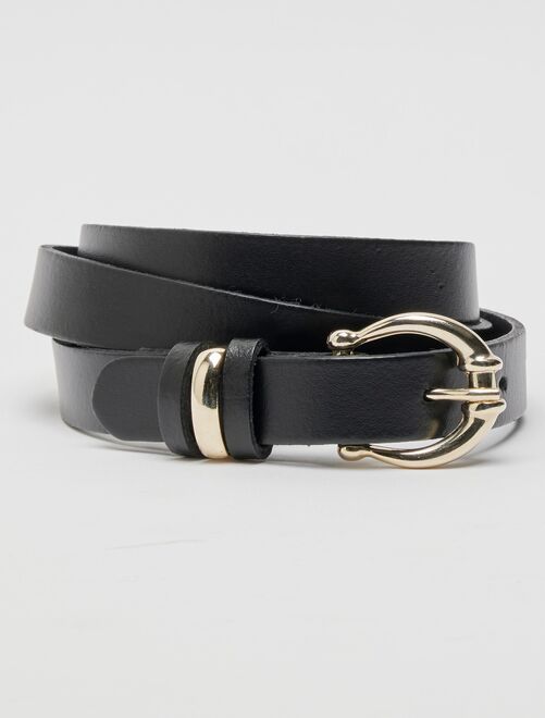 Ceinture fine croûte de cuir - Damart - Kiabi