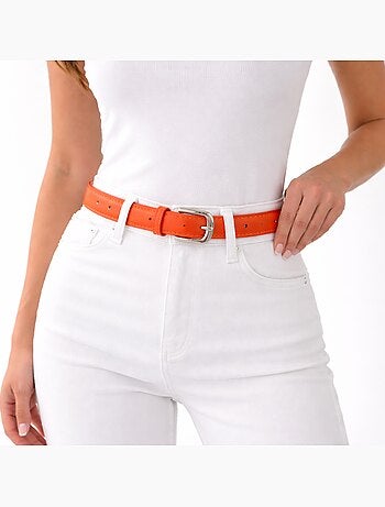Ceinture fine en cuir ajustable – élégante
