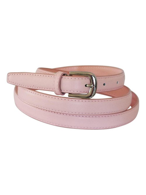 Ceinture fine en cuir ajustable – élégante - Kiabi