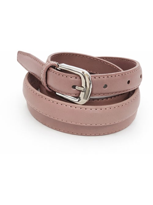Ceinture fine en cuir ajustable – élégante - Kiabi Ceinture fine en cuir ajustable – élégante - Kiabi