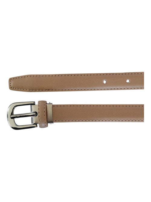 Ceinture fine en cuir ajustable ? ?l?gante - Kiabi