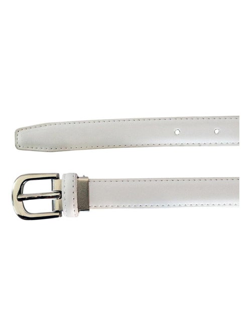 Ceinture fine en cuir ajustable ? ?l?gante - Kiabi Ceinture fine en cuir ajustable ? ?l?gante - Kiabi