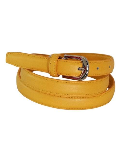 Ceinture fine en cuir ajustable ? ?l?gante - Kiabi