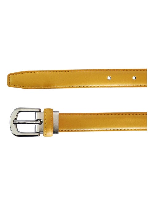 Ceinture fine en cuir ajustable ? ?l?gante - Kiabi