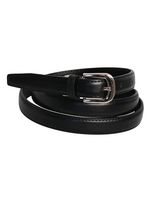 Ceinture fine en cuir ajustable ? ?l?gante - Kiabi