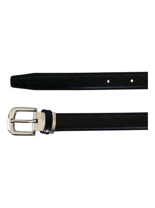 Ceinture fine en cuir ajustable ? ?l?gante - Kiabi