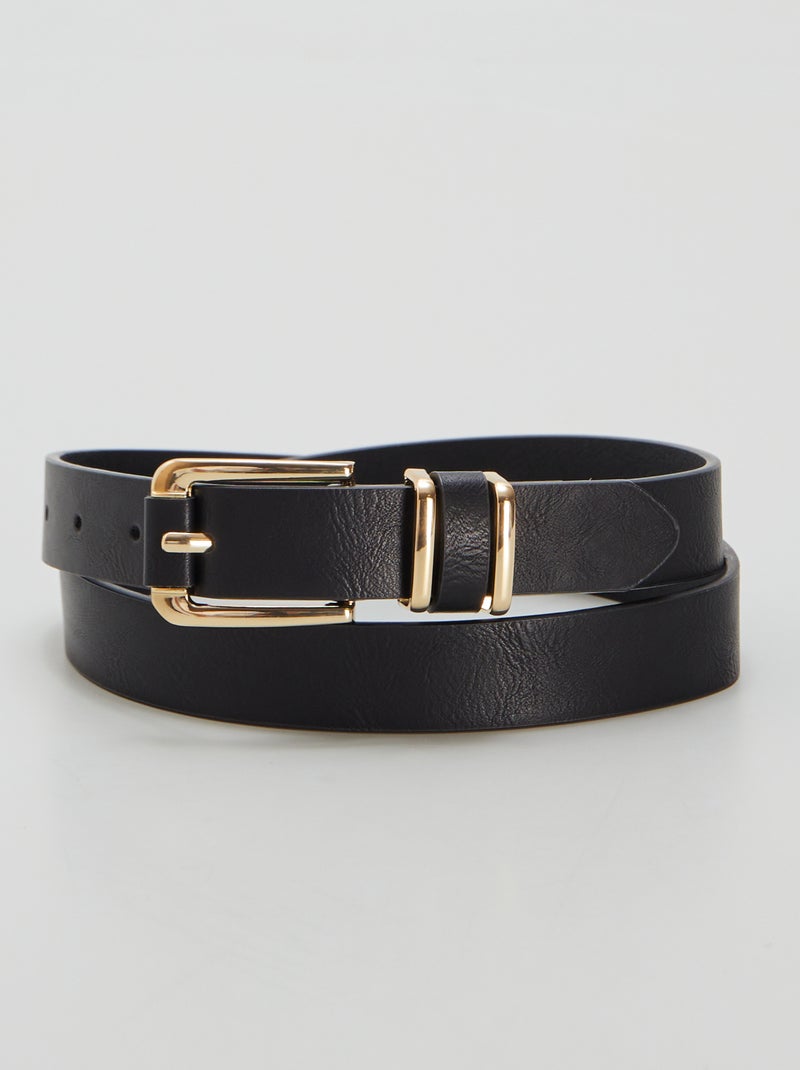 Ceinture fine Noir - Kiabi